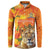 Personalized Netherlands Koninginnedag Button Sweatshirt 30th April Lioness with Orange Tulip