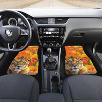 Personalized Netherlands Koninginnedag Car Mats 30th April Lioness with Orange Tulip