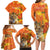 Personalized Netherlands Koninginnedag Family Matching Long Sleeve Bodycon Dress and Hawaiian Shirt 30th April Lioness with Orange Tulip