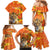 Personalized Netherlands Koninginnedag Family Matching Mermaid Dress and Hawaiian Shirt 30th April Lioness with Orange Tulip