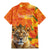 Personalized Netherlands Koninginnedag Family Matching Mermaid Dress and Hawaiian Shirt 30th April Lioness with Orange Tulip