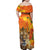 Personalized Netherlands Koninginnedag Family Matching Off Shoulder Maxi Dress and Hawaiian Shirt 30th April Lioness with Orange Tulip