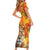 Personalized Netherlands Koninginnedag Family Matching Short Sleeve Bodycon Dress and Hawaiian Shirt 30th April Lioness with Orange Tulip