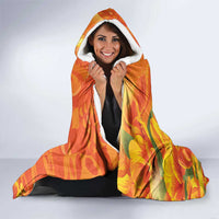 Personalized Netherlands Koninginnedag Hooded Blanket 30th April Lioness with Orange Tulip
