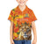 Personalized Netherlands Koninginnedag Kid Hawaiian Shirt 30th April Lioness with Orange Tulip