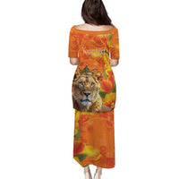 Personalized Netherlands Koninginnedag Puletasi 30th April Lioness with Orange Tulip