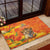 Personalized Netherlands Koninginnedag Rubber Doormat 30th April Lioness with Orange Tulip