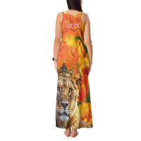 Personalized Netherlands Koninginnedag Tank Maxi Dress 30th April Lioness with Orange Tulip