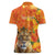 Personalized Netherlands Koninginnedag Women Polo Shirt 30th April Lioness with Orange Tulip
