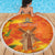 Personalized Netherlands Orange Tulip and Wildmill Beach Blanket