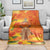 Personalized Netherlands Orange Tulip and Wildmill Blanket