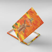 Personalized Netherlands Orange Tulip and Wildmill Canvas Wall Art