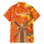 Personalized Netherlands Orange Tulip and Wildmill Family Matching Mermaid Dress and Hawaiian Shirt