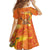 Personalized Netherlands Orange Tulip and Wildmill Family Matching Off The Shoulder Long Sleeve Dress and Hawaiian Shirt
