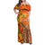 Personalized Netherlands Orange Tulip and Wildmill Family Matching Off Shoulder Maxi Dress and Hawaiian Shirt