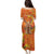 Personalized Netherlands Orange Tulip and Wildmill Family Matching Puletasi and Hawaiian Shirt