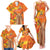 Personalized Netherlands Orange Tulip and Wildmill Family Matching Tank Maxi Dress and Hawaiian Shirt