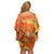 Personalized Netherlands Orange Tulip and Wildmill Off Shoulder Short Dress
