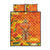 Personalized Netherlands Orange Tulip and Wildmill Quilt Bed Set