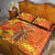 Personalized Netherlands Orange Tulip and Wildmill Quilt Bed Set