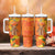 Personalized Netherlands Orange Tulip and Wildmill Tumbler With Handle
