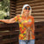 Personalized Netherlands Orange Tulip and Wildmill Women Polo Shirt