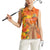 Personalized Netherlands Orange Tulip and Wildmill Women Sleeveless Polo Shirt