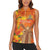 Personalized Netherlands Orange Tulip and Wildmill Women Sleeveless Polo Shirt