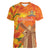 Personalized Netherlands Orange Tulip and Wildmill Women V-Neck T-Shirt