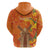 Personalized Netherlands Orange Tulip and Wildmill Zip Hoodie