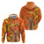 Personalized Netherlands Orange Tulip and Wildmill Zip Hoodie