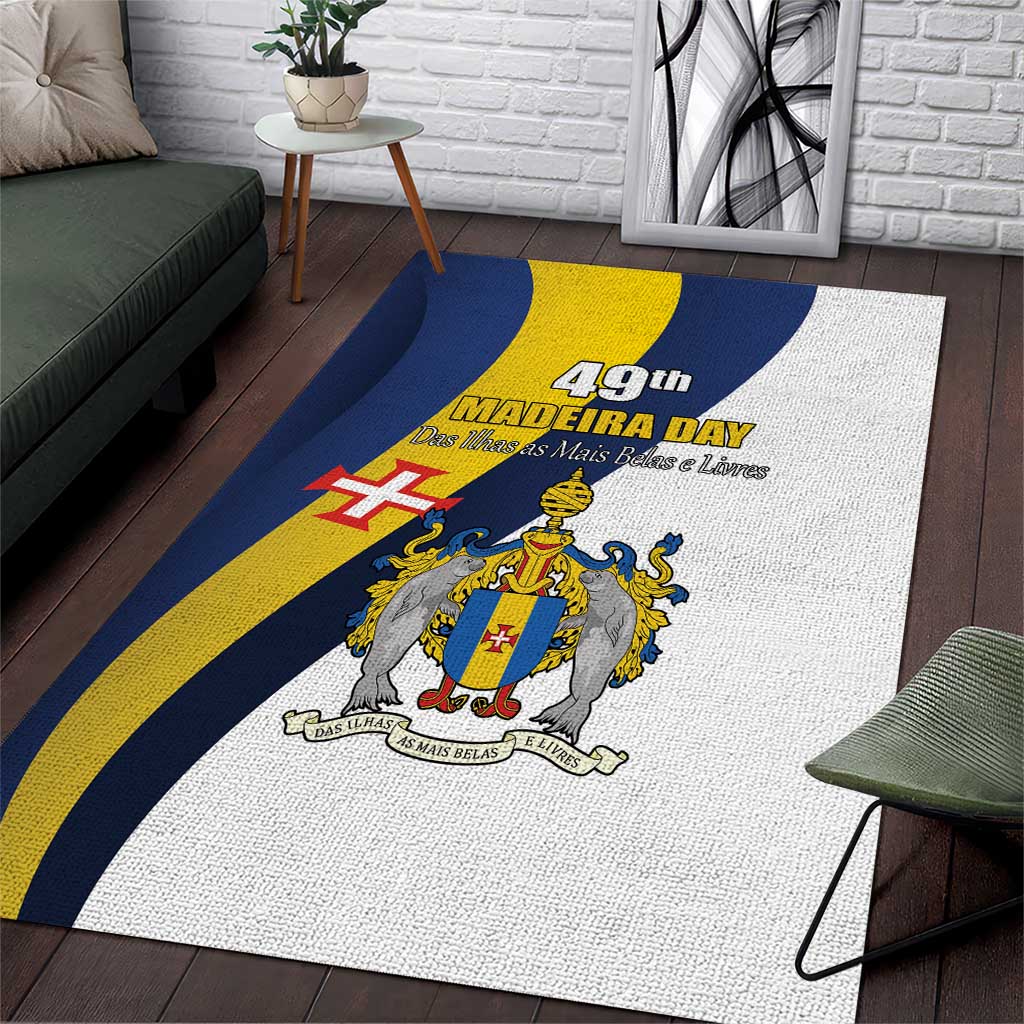 Portugal Madeira Day 1st July Area Rug Das Ilhas as Mais Belas e Livres LT17