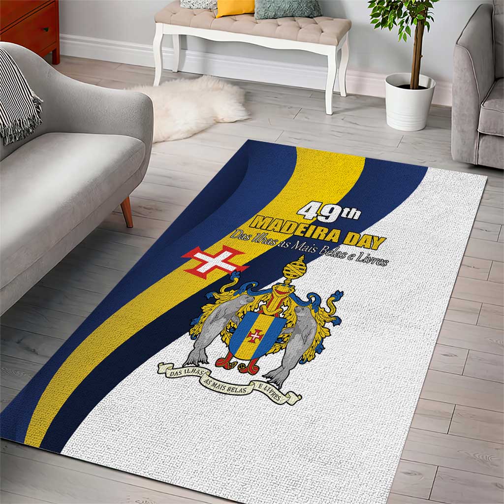 Portugal Madeira Day 1st July Area Rug Das Ilhas as Mais Belas e Livres LT17