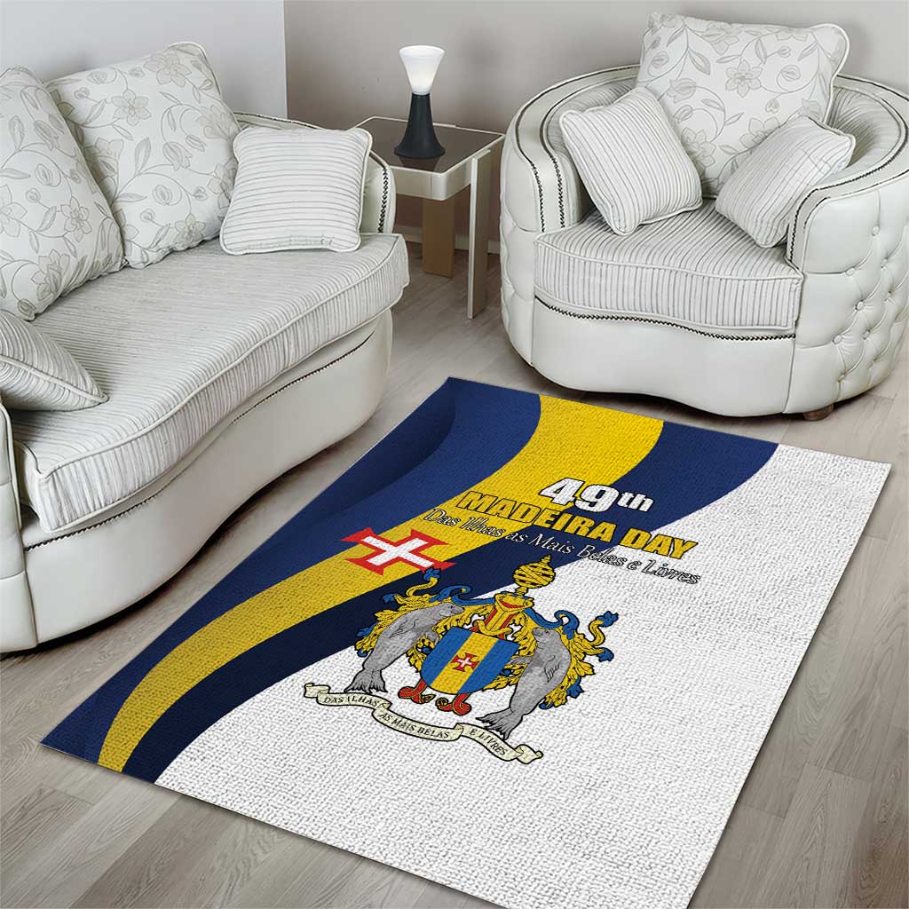 Portugal Madeira Day 1st July Area Rug Das Ilhas as Mais Belas e Livres LT17