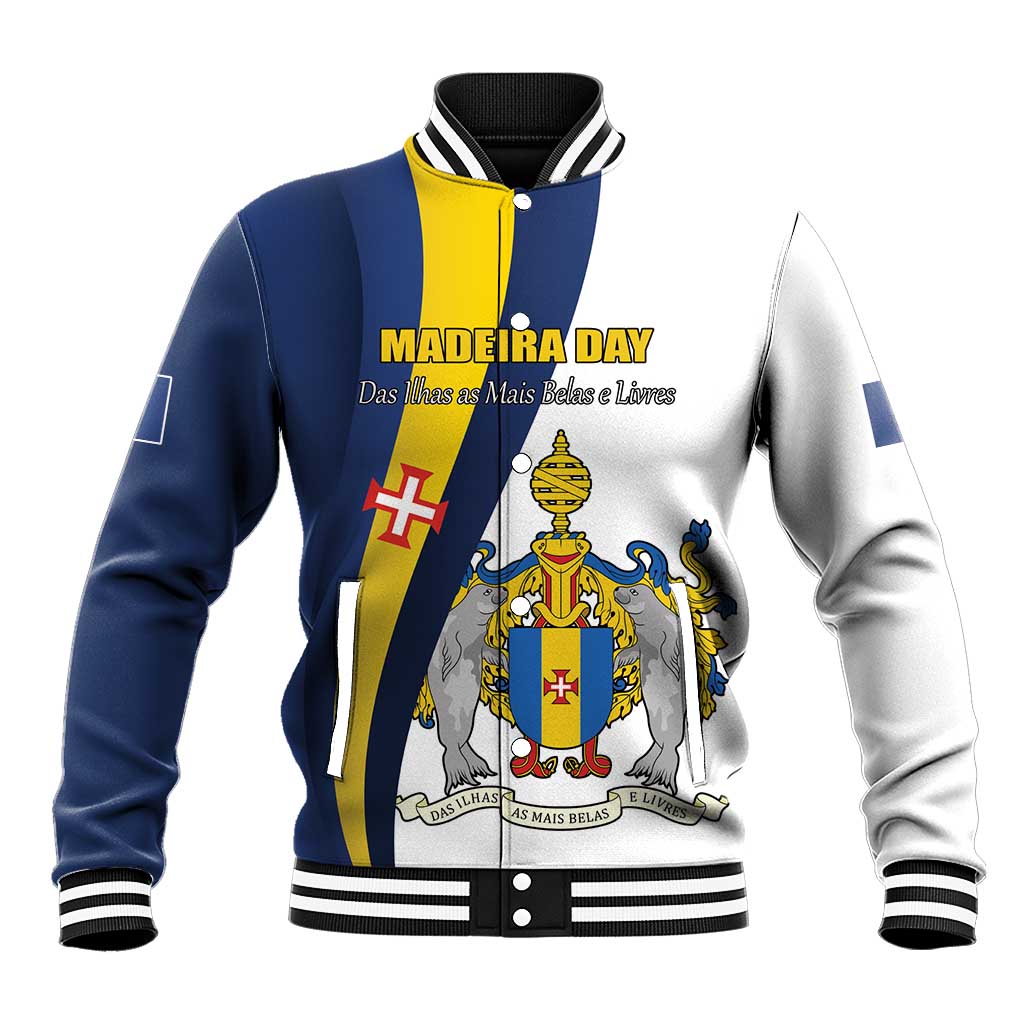 Portugal Madeira Day 1st July Baseball Jacket Das Ilhas as Mais Belas e Livres LT17