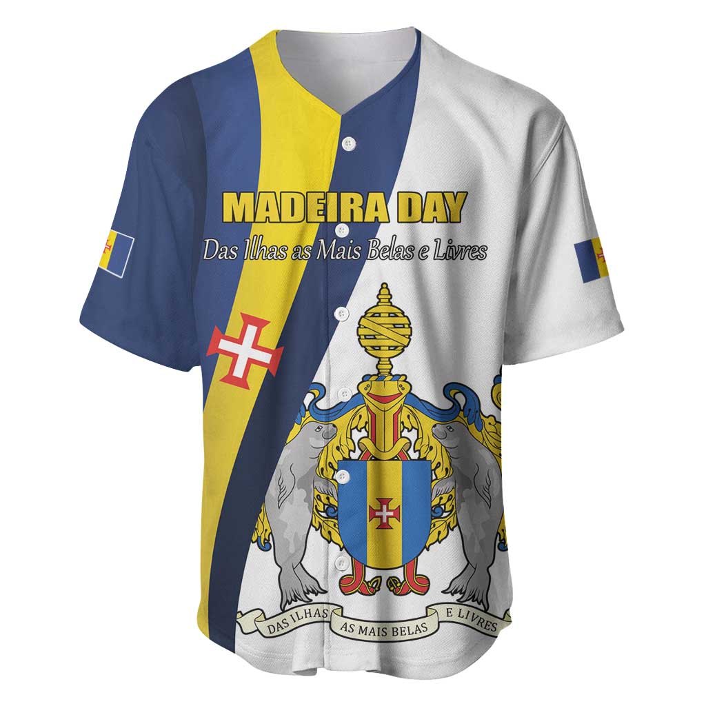 Portugal Madeira Day 1st July Baseball Jersey Das Ilhas as Mais Belas e Livres LT17