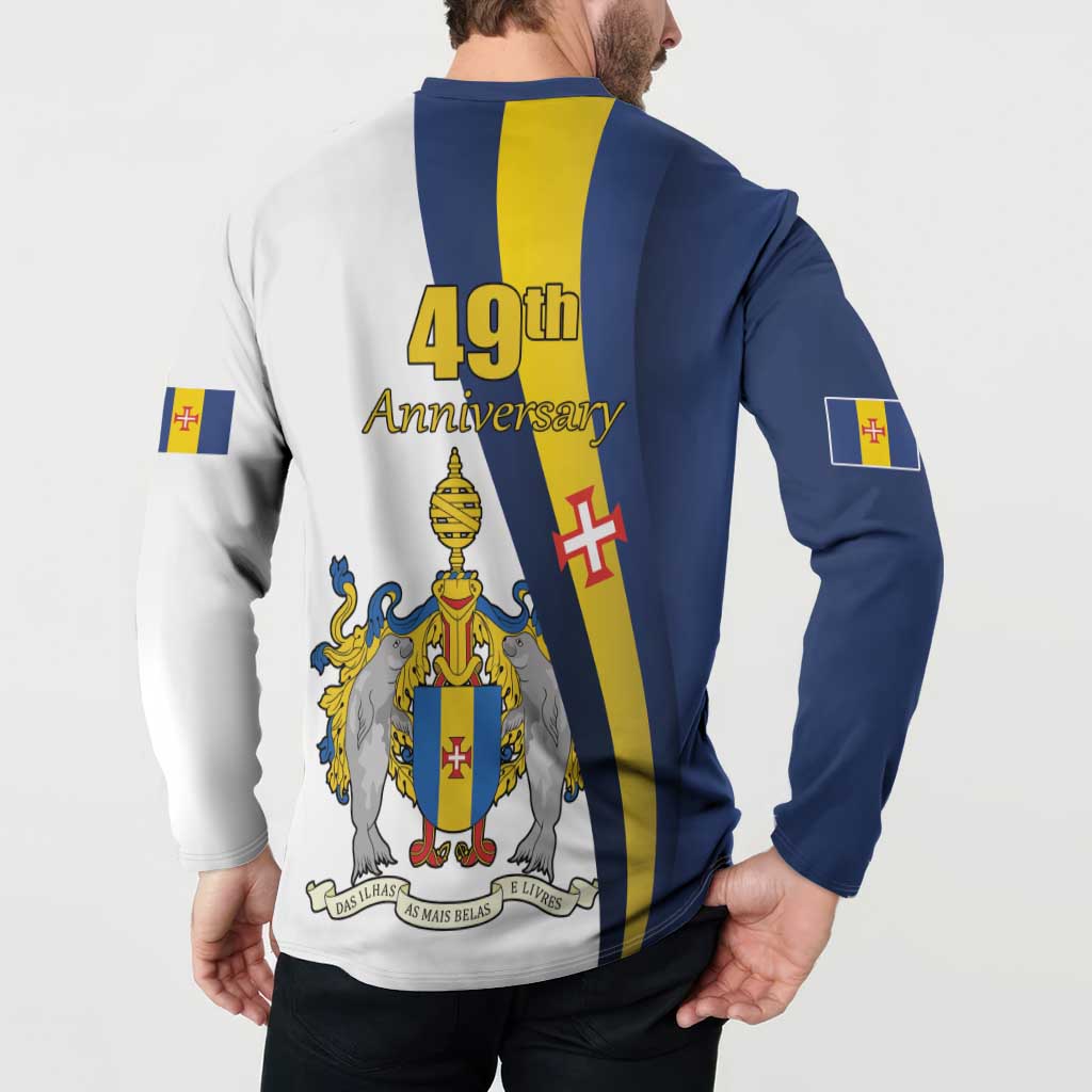 Portugal Madeira Day 1st July Button Sweatshirt Das Ilhas as Mais Belas e Livres LT17