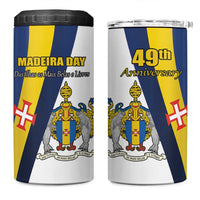 Portugal Madeira Day 1st July 4 in 1 Can Cooler Tumbler Das Ilhas as Mais Belas e Livres LT17