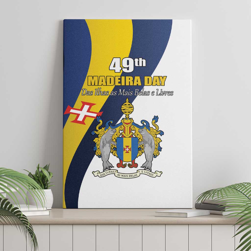 Portugal Madeira Day 1st July Canvas Wall Art Das Ilhas as Mais Belas e Livres LT17
