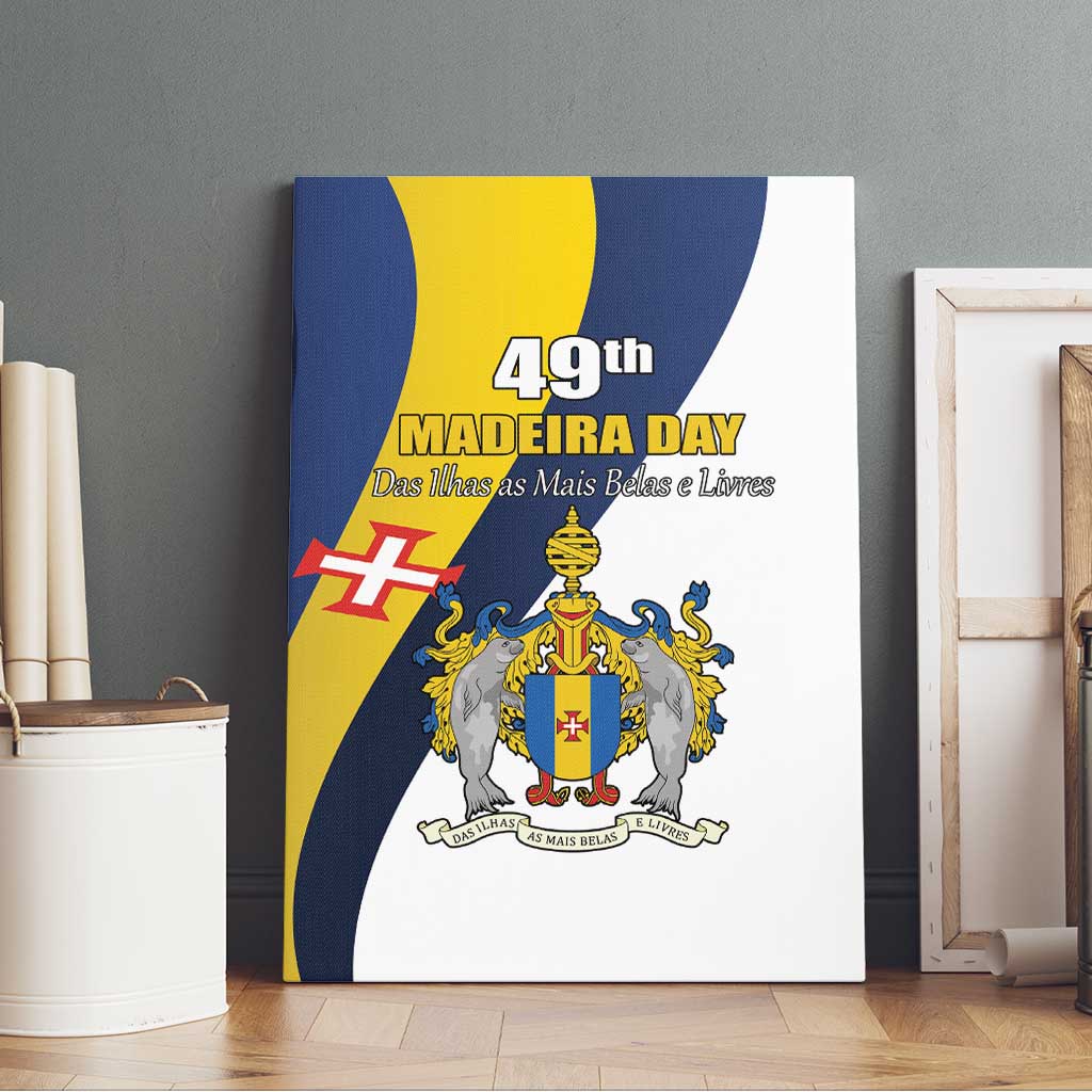 Portugal Madeira Day 1st July Canvas Wall Art Das Ilhas as Mais Belas e Livres LT17