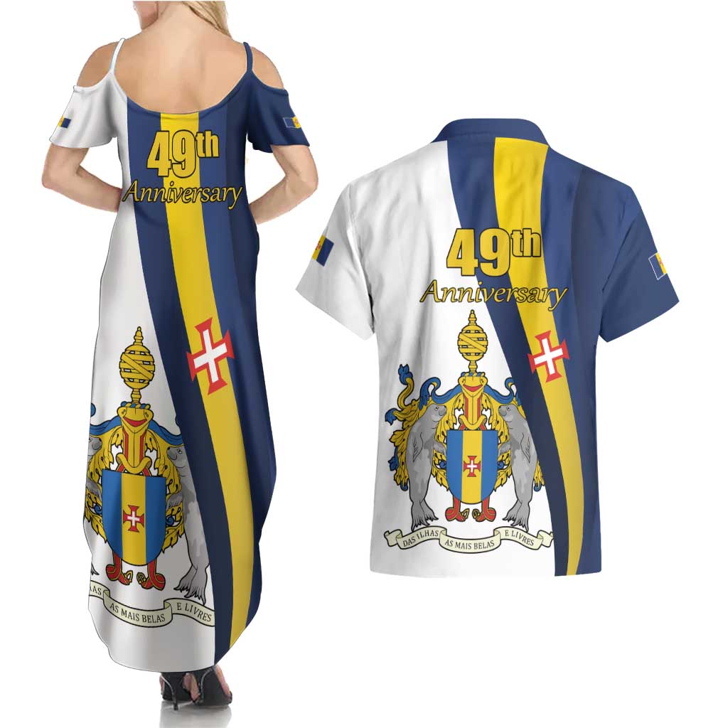 Portugal Madeira Day 1st July Couples Matching Summer Maxi Dress and Hawaiian Shirt Das Ilhas as Mais Belas e Livres LT17