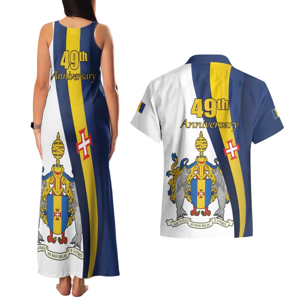 Portugal Madeira Day 1st July Couples Matching Tank Maxi Dress and Hawaiian Shirt Das Ilhas as Mais Belas e Livres LT17