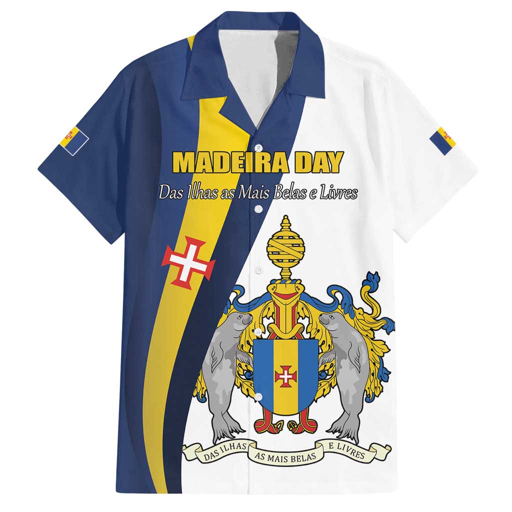 Portugal Madeira Day 1st July Family Matching Long Sleeve Bodycon Dress and Hawaiian Shirt Das Ilhas as Mais Belas e Livres LT17