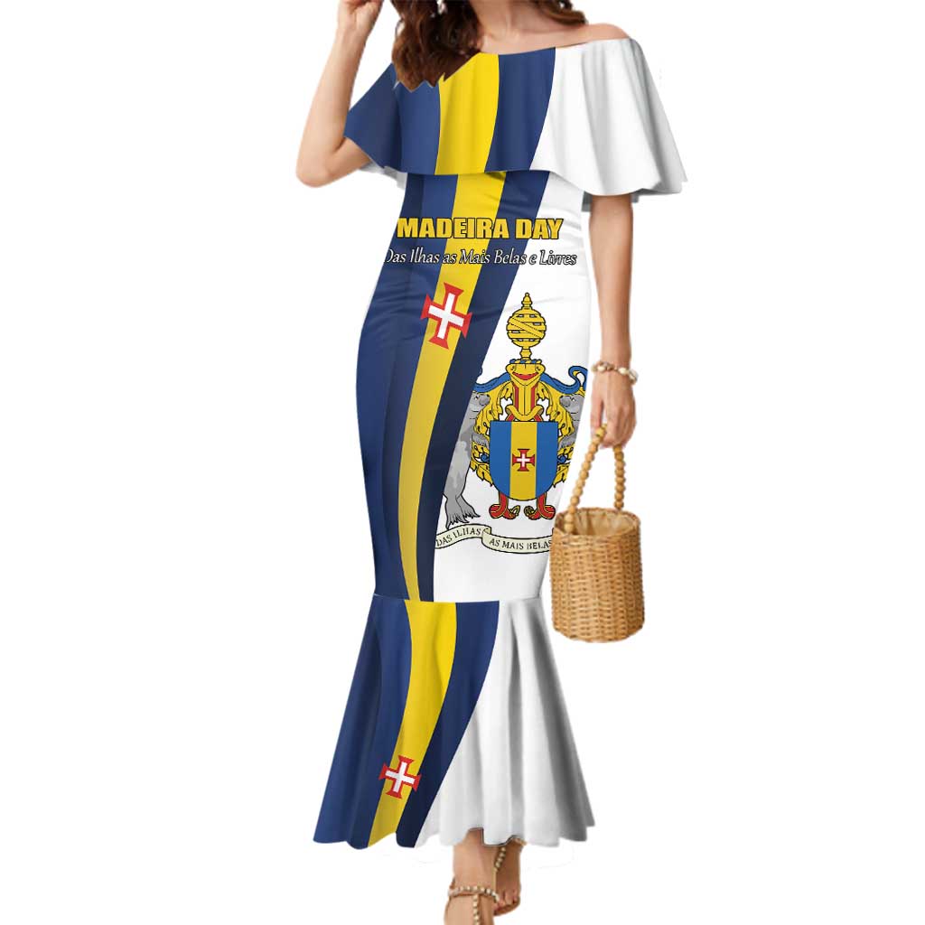 Portugal Madeira Day 1st July Family Matching Mermaid Dress and Hawaiian Shirt Das Ilhas as Mais Belas e Livres LT17