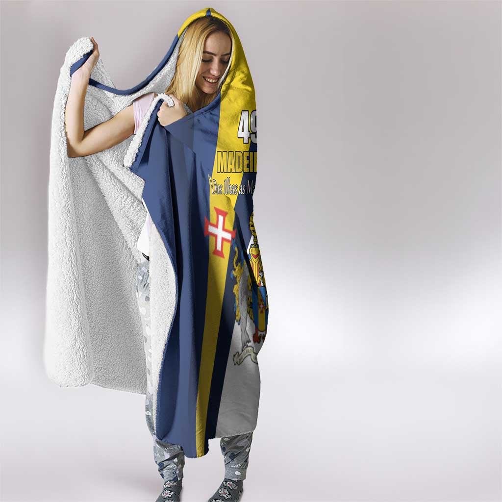 Portugal Madeira Day 1st July Hooded Blanket Das Ilhas as Mais Belas e Livres LT17