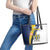 Portugal Maderia Day 1st July Leather Tote Bag Das Ilhas as Mais Belas e Livres