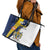 Portugal Maderia Day 1st July Leather Tote Bag Das Ilhas as Mais Belas e Livres