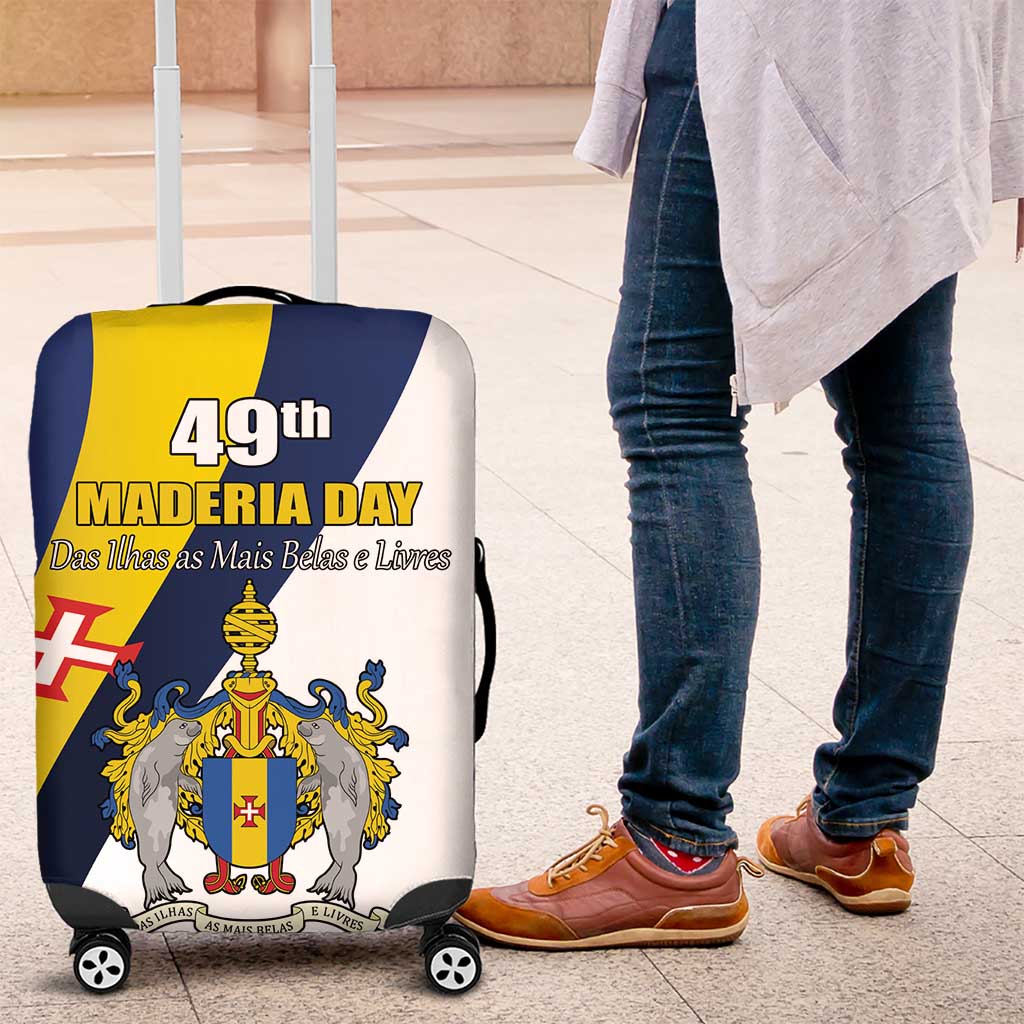 Portugal Maderia Day 1st July Luggage Cover Das Ilhas as Mais Belas e Livres