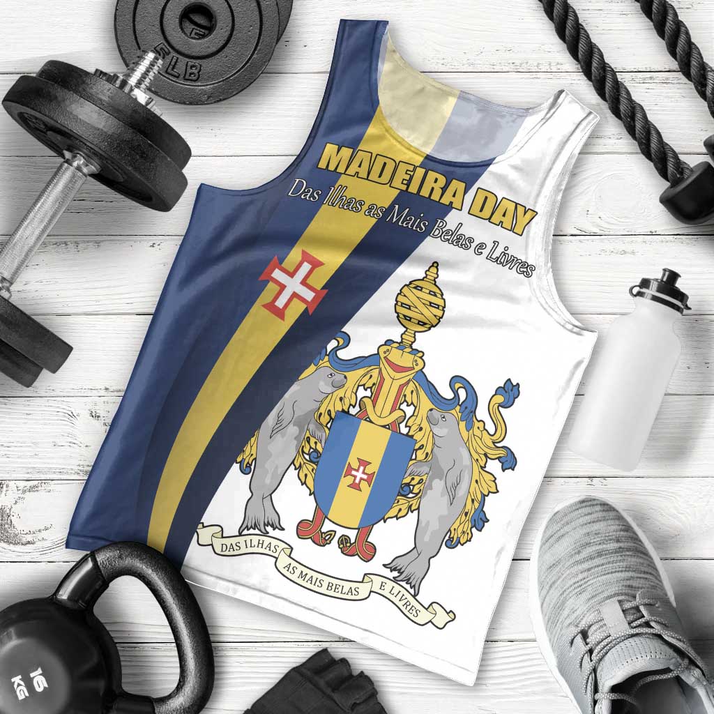 Portugal Madeira Day 1st July Men Tank Top Das Ilhas as Mais Belas e Livres LT17