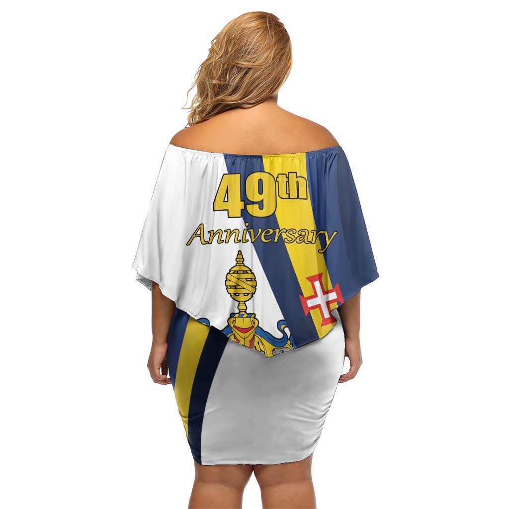 Portugal Madeira Day 1st July Off Shoulder Short Dress Das Ilhas as Mais Belas e Livres LT17